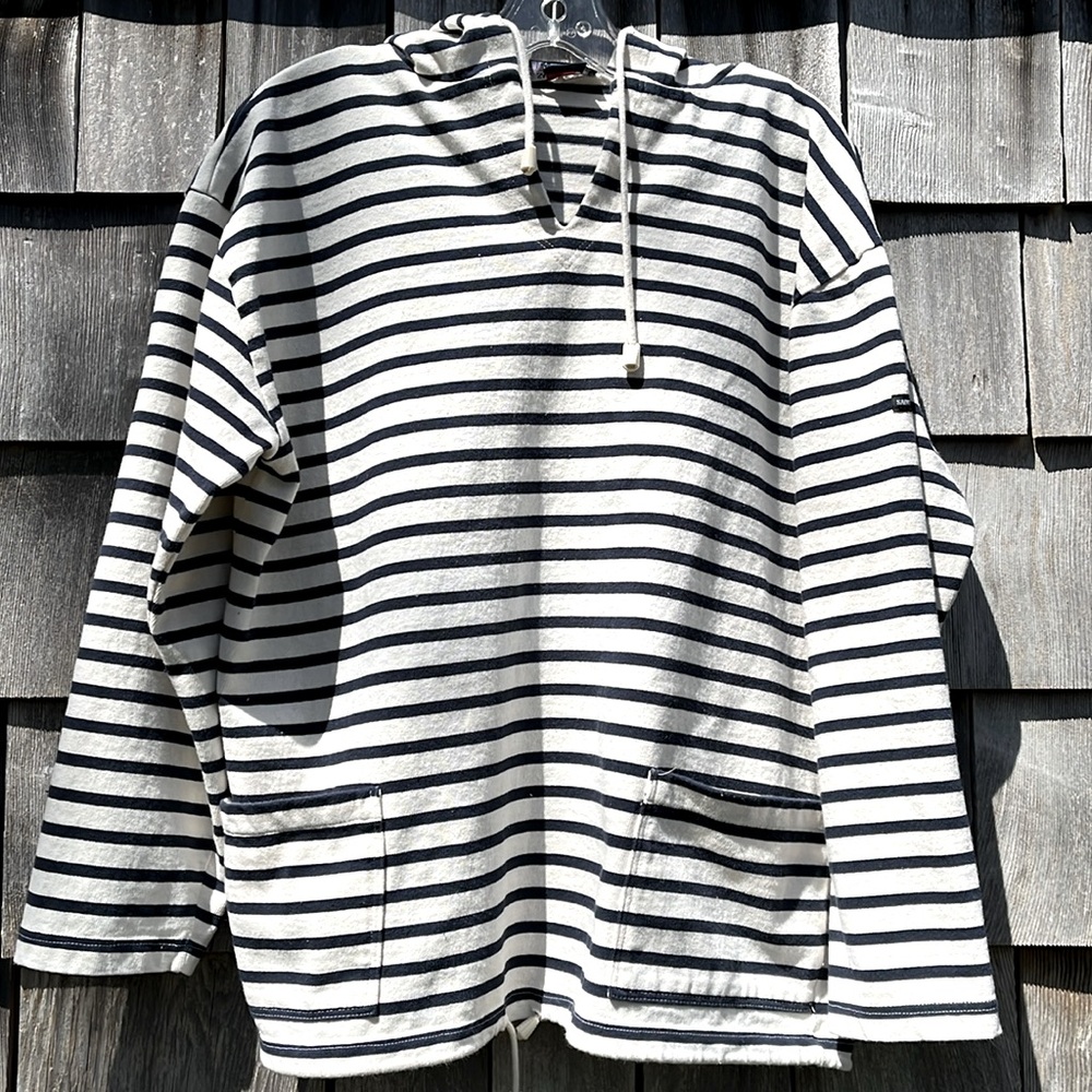 St James Breton Striped Hoodie Size L